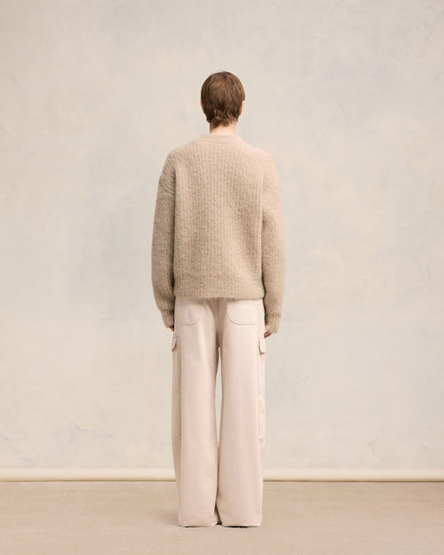 Alpaca Mohair Ribbed Sweater - 11 - Ami Paris